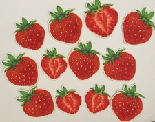 Strawberries - Iron On Fabric Appliques