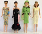 Vintage 60s Barbie Swirl Ponytail Dolls Lot of (4) w/ Outfits by Mattel LOOSE