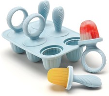 Silicone Baby Popsicle Molds with Sticks, Mini Popsicles Molds for Babies
