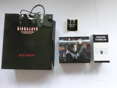 Resident Evil Damnation Theater Limited Tumbler Set Leon Biohazard New Japan