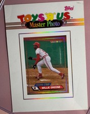 1993 Toys'R'Us Master Photos Willie Greene Cincinnati Reds MLB Baseball