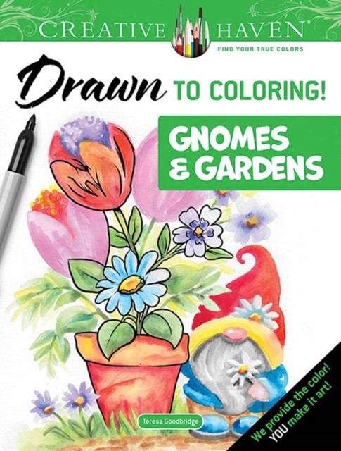 Creative Haven Gardens  Gnomes Draw the Lines PAPERBACK 9780486854212