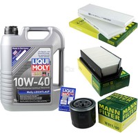 Inspektionskit Filter Liqui Moly ÖL 5L 10W-40 FüR Hyundai I20 Pb Pbt 1.4 1.6