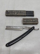 Vintage Morley & Sons Straight Razor Clover B...