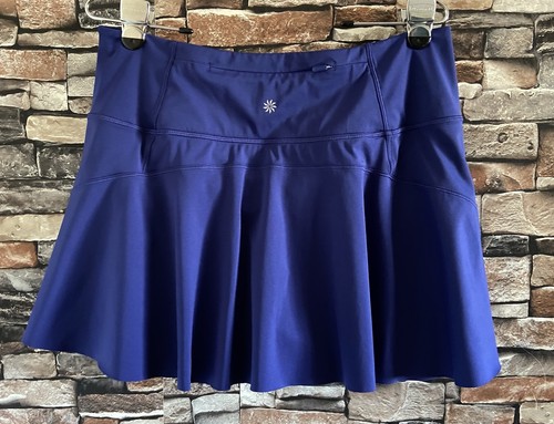 Athleta L Ace Advantage High Rise Tipped 13 1/2” Blue Skort (EXCELLENT)