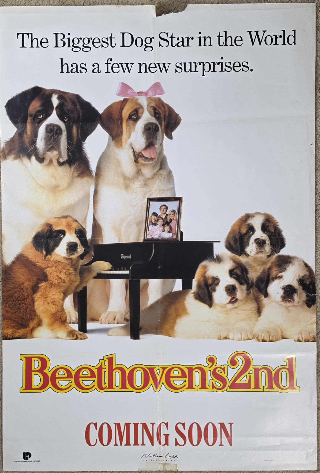 1993 Beethoven's 2nd 27x40 Original Australian SS Advance Movie Poster G image 2