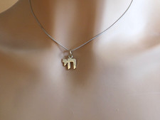 14k chai pendant Bareket and 14k chain