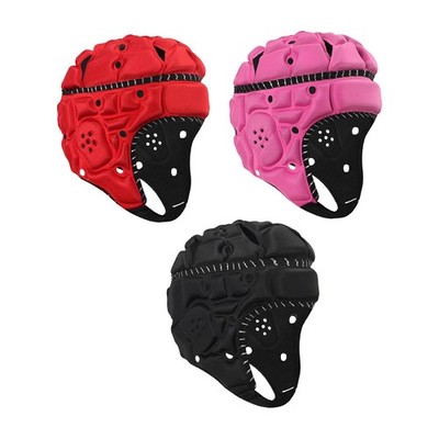 Rugby Helm Schutzausrüstung Verstellbare atmungsaktive Scrum Cap Rugby