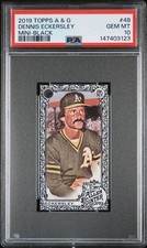 Dennis Eckersley 2019 Topps A & G Mini-Black #48 PSA 10 GEM MT