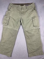 Boy Scouts Of America Pants Mens 36 Green Cargo Convertible Shorts Relax B20W