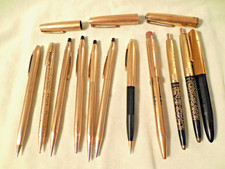 Lot Pen/Pencil Parts Use Repair Gold Scrap Parker Sheaffer Waterman Cross