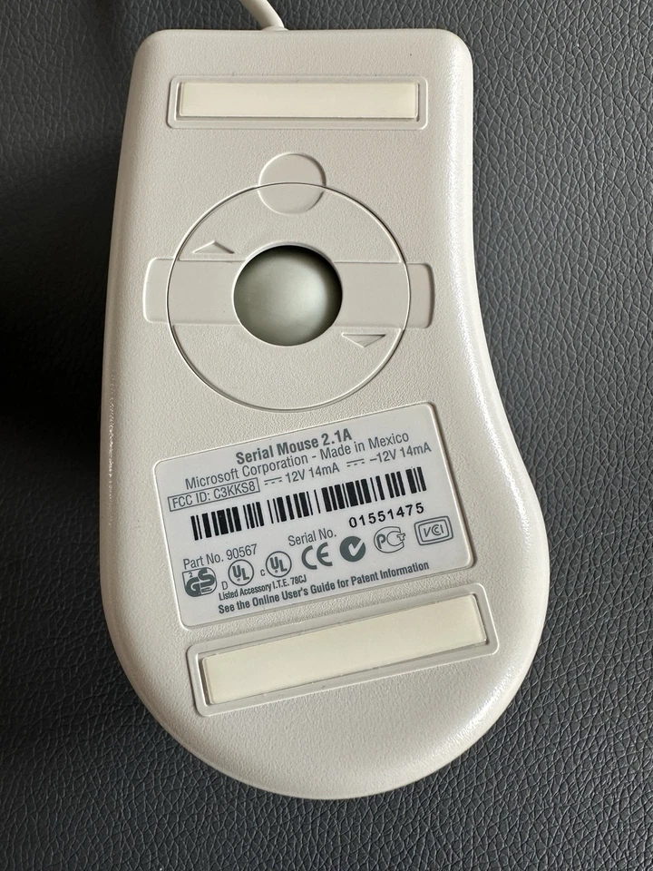 Microsoft Serial Mouse 2.1A weiß +++NEU und unbenutzt+++ - Bild 4 von 4