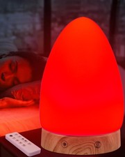 Red Light Night Light Lamp Sleep 670nm Desk MultiColor Dimmable Remote USB