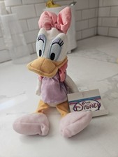 VTG Disney Store DAISY DUCK Bean Bag Plush Toy 9  NWT