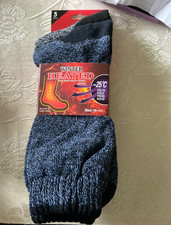 3 Pairs Men Winter Heated Thermal Warm Socks Boot Work Size 10-13 new