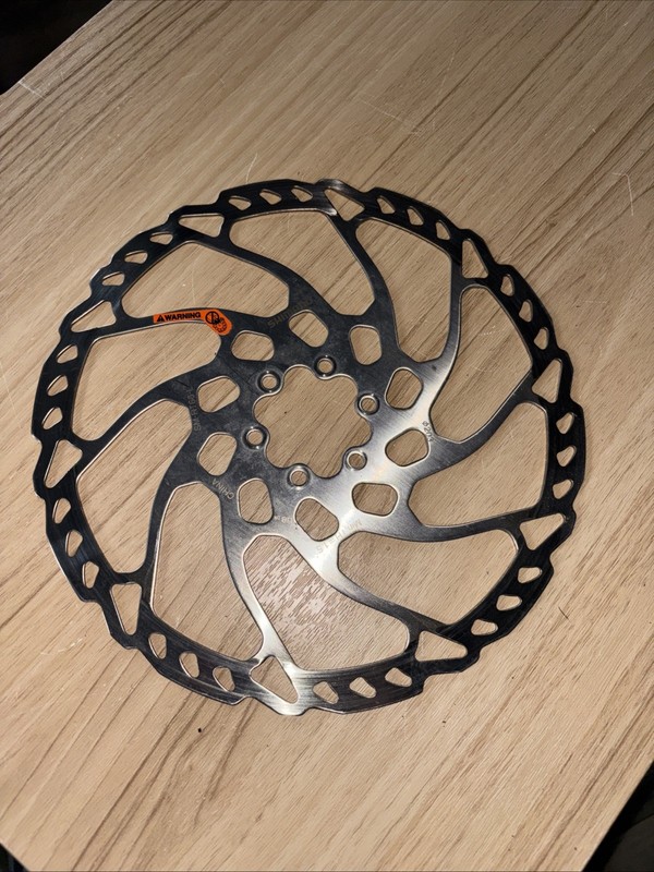 Shimano RT66 203mm 6 Bolt Disc Brake Rotor - Silver