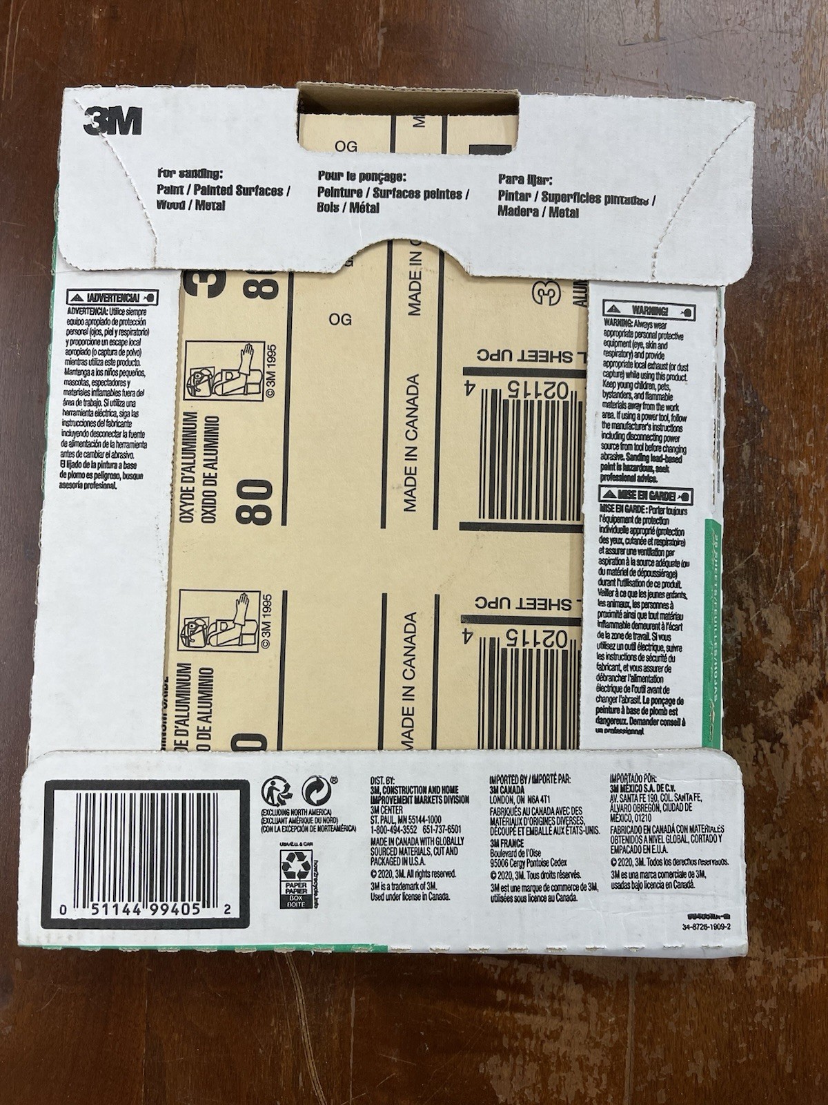 3M Pro-Pak 25 AO Sandpaper Sheets, 9" X 11", 80 Grit