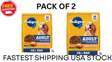 Pedigree Adult Dry Dog Food Roasted Chicken & Vegetable Flavor, 18 lb. Bag PACK2 2.31 per pound