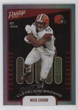 2021 Panini Prestige Franchise Favorites Nick Chubb #5 19wr