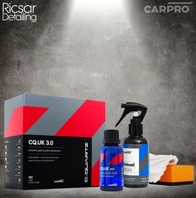 CarPro CQuartz UK 3.0 Ceramic Paint Coating Kit 30ml SiO2 Hydrophob