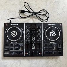 Numark Party Mix Serato DJ Controller with Built-In Light Show  2-Band EQ™