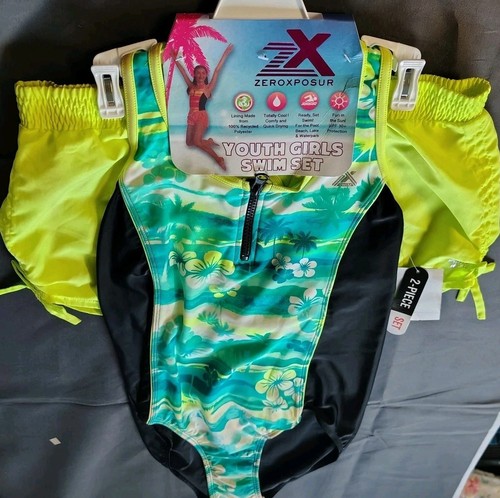 ZEROXPOSUR Youth Girls Swim Set 2 piece - Size Xtra- Large 16 - NEW - Picture 5 of 13