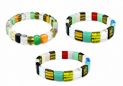 10-20 mm Naturheil Edelstein Stretch Armband 7 Zoll Handarbeit Elastisch Perlen