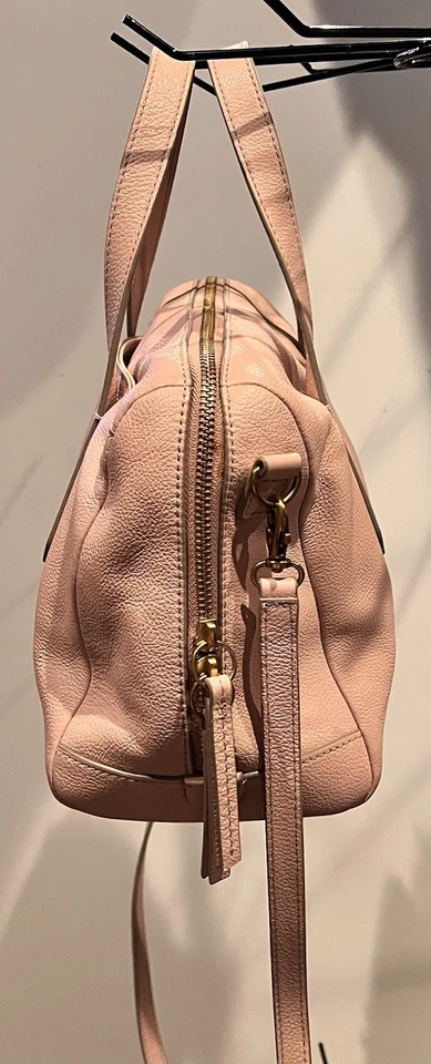 Fossil Sydney Bolso Bandolera de Cuero Rosa Claro Bolso de Hombro Bolso de Mano Foto 3 de 4