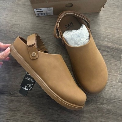 Madden NYC Mens M-Milos Active Clog Cognac Brown Slingback Shoes Size 10 NEW