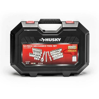 #ad Husky 1 2 in. Drive Mechanics Tool Set 52 Piece $180.99