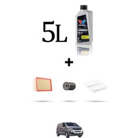 Hoffcar Wartungskit 3 Filter Und 5L ÖL FüR Fiat Scudo III 2.0 Multijet 130KW D