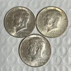 3 Kennedy 1964D-90% Silver Half Dollars 1.085 troy ounce of silver