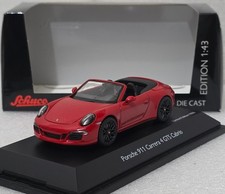 Porsche 911 (991) Carrera 4 GTS Cabriolet 2015 Red 1:43 Schuco 450758600 (16)