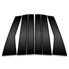 Cubiertas de poste de pilar de fibra de carbono de 6 piezas para Chrysler PT Cruiser 2000-2010