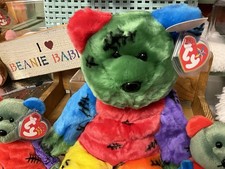 Ty Beanie Buddy - FRANKENTEDDY Halloween Bear (TY Store Exclusive) 14" NEW MWMTs