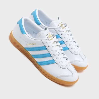 Adidas Original Hamburg Women's Running Shoe Athletic Sneaker White Leather  #625 | eBay