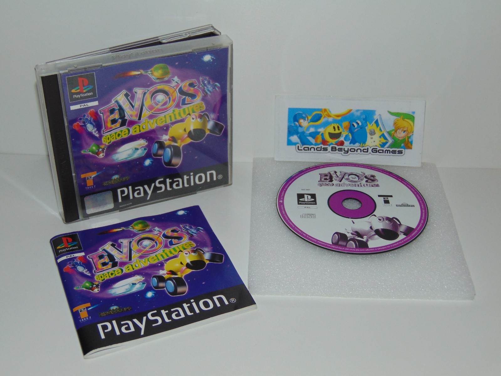 Evo's Space Adventures PS1 Sony PlayStation 1 PSone PAL Complete
