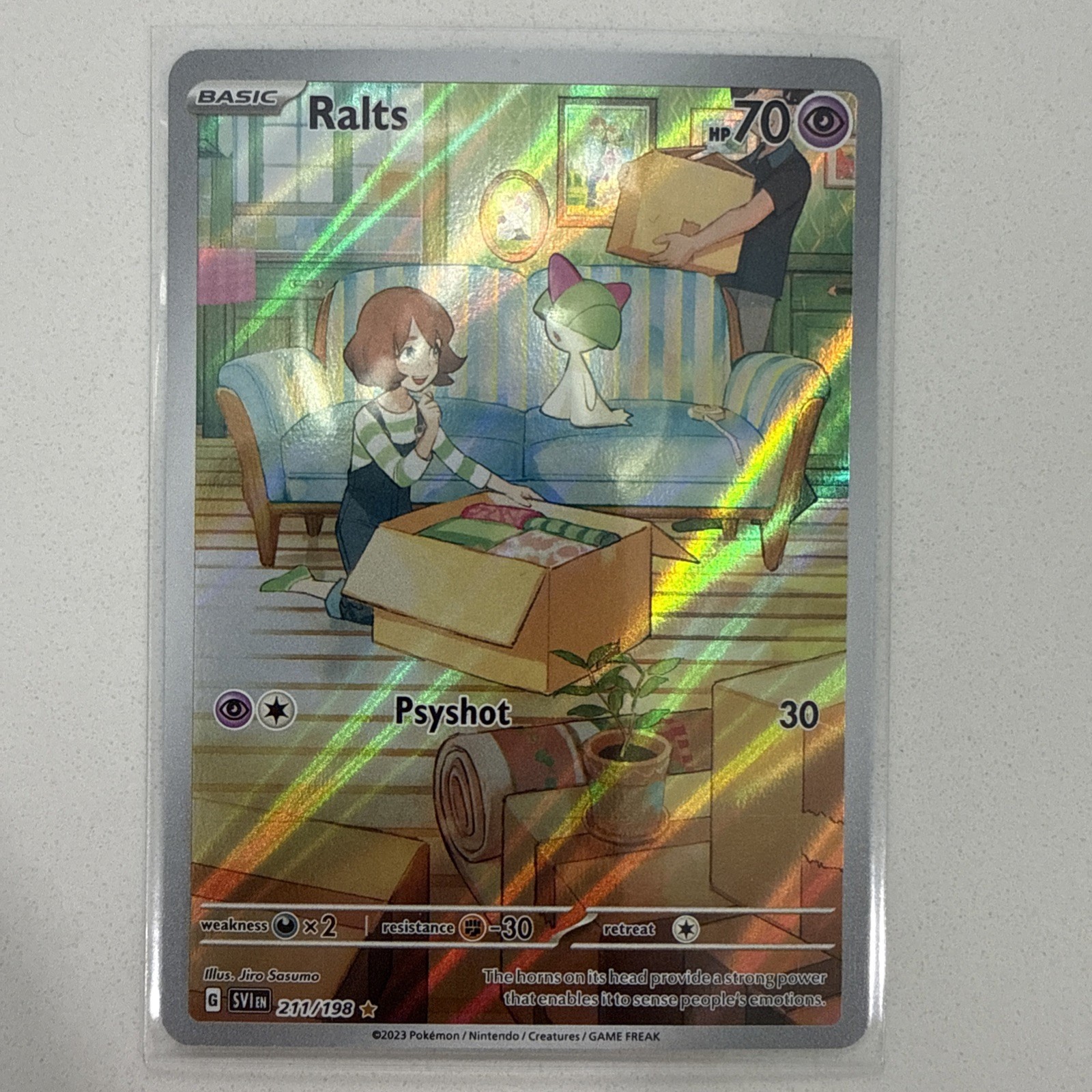 Pokemon Ralts 211/198 SV01: Scarlet & Violet Base Set Holo Illustration Rare