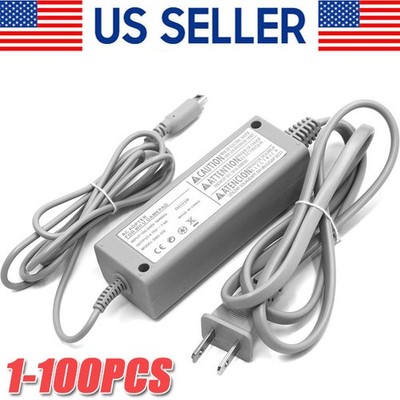 AC Power Supply Charging Adapter Cable Charger For Nintendo Wii U GamePad Lot
