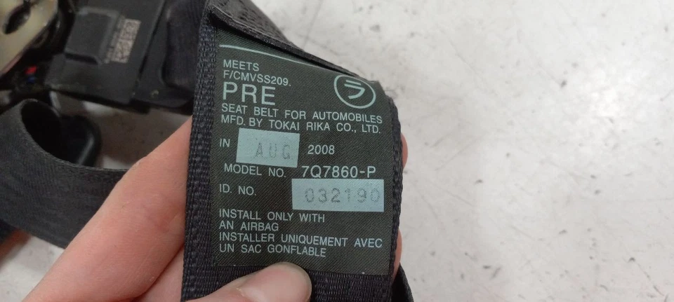 Cinturón de seguridad delantero derecho pasajero correa retractor se adapta a 08 LEXUS GS350 Foto 2 de 4