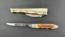 vintage serrated edge fishing fillet knife