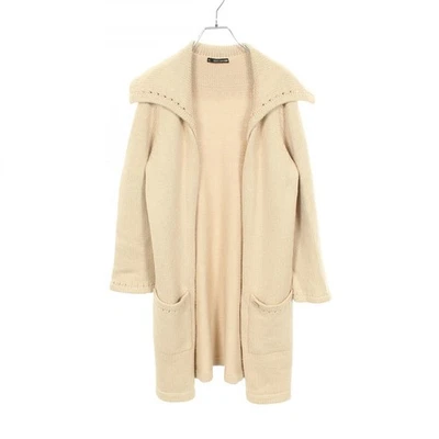 Cardigan tricot FOXEY NEW YORK #42 28248 coton beige occasion femme - Photo 1/4
