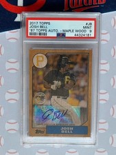 JOSH BELL 2017 Topps Maple Wood 1987 30th Anniversary AUTO Twins Autograph PSA 9