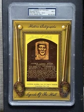 GEORGE KELLY 2011 Legends of the Hall Historic Autographs HA Auto HOF PSA 7 NM