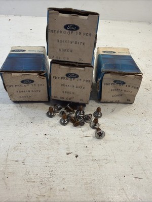 Lot Of 60 NOS Ford 384439S17X Molding trim Screws 1980s-90s Ford Trucks Broncos