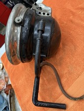 Original Vintage Saxon Carbide Spot Head Light Antique Fire Truck Car Bracket