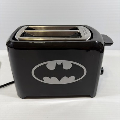 DC Comics Batman Toaster 2 Slice Bat Logo Imprint on Toast Superhero Pre-Owned