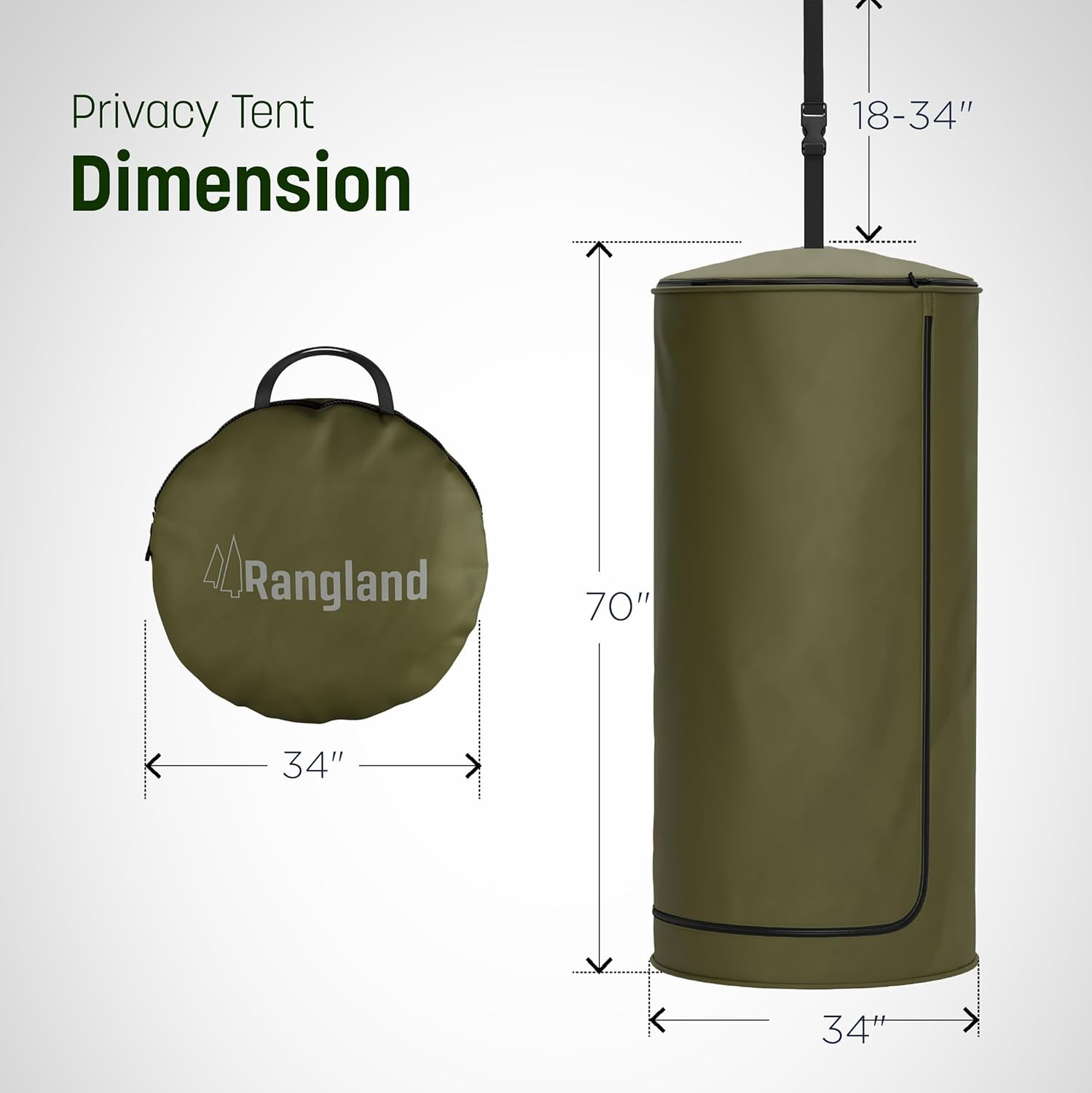 Portable Changing Room Tent - Instant Pop up Privacy Pod with Suction Cup for SU
