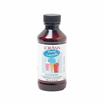 LorAnn Blueberry Flavor Fountain, 4 Fluid Ounce/115 mL Bottle