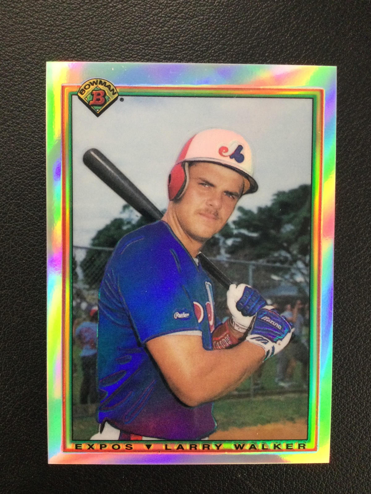 1998 Bowman Chrome #16 Larry Walker Bowman Rookie Reprints Refractors